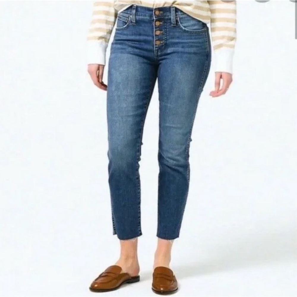 NWT JCrew 10” Vintage Slim Straight with button fly, size 28
